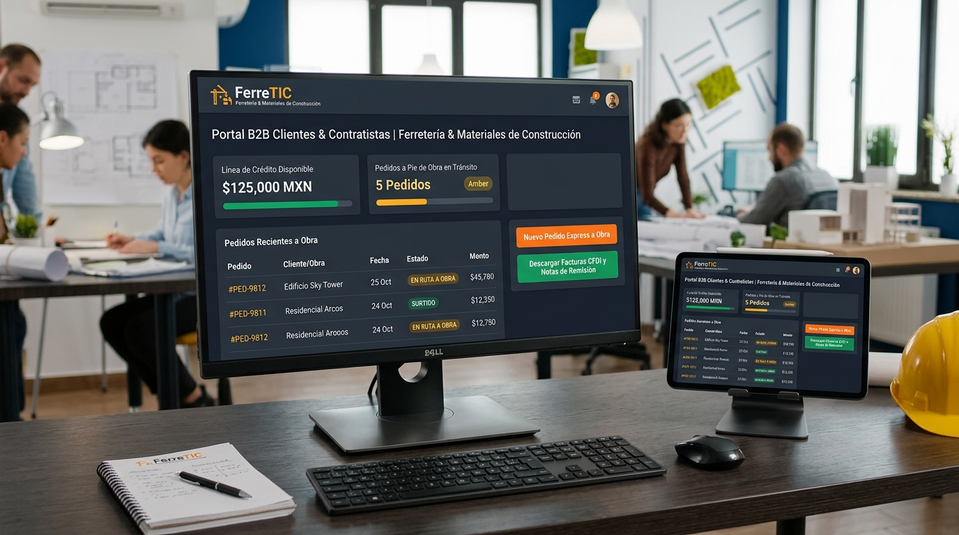 Portal B2B de Clientes y Contratistas FerreTIC